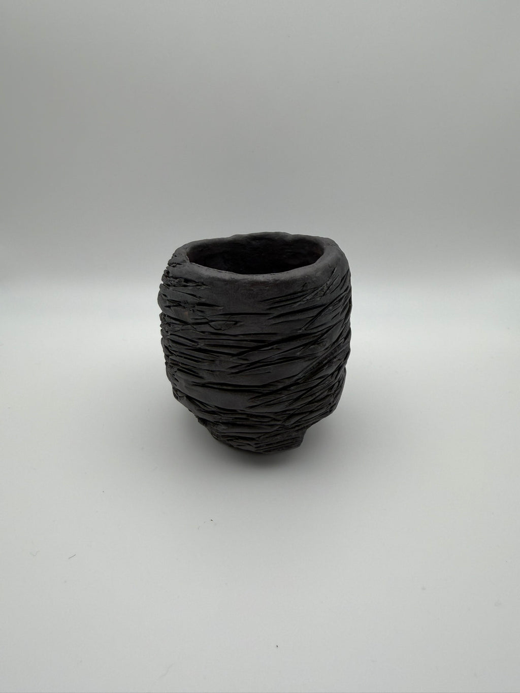 Cooled Lava - Handcrafted ceramic tealight holder - set of 4