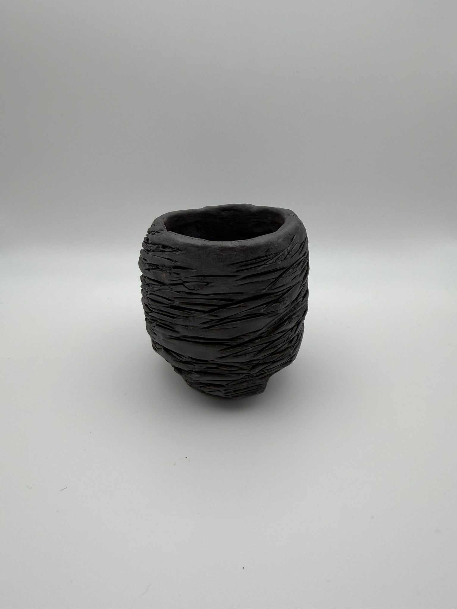 Cooled Lava - Handcrafted ceramic tealight holder - set of 4
