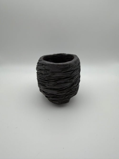Cooled Lava - Handcrafted ceramic tealight holder - set of 4
