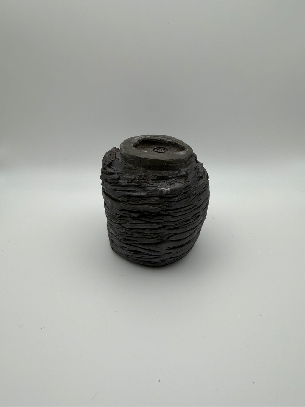 Cooled Lava - Handcrafted ceramic tealight holder - set of 4