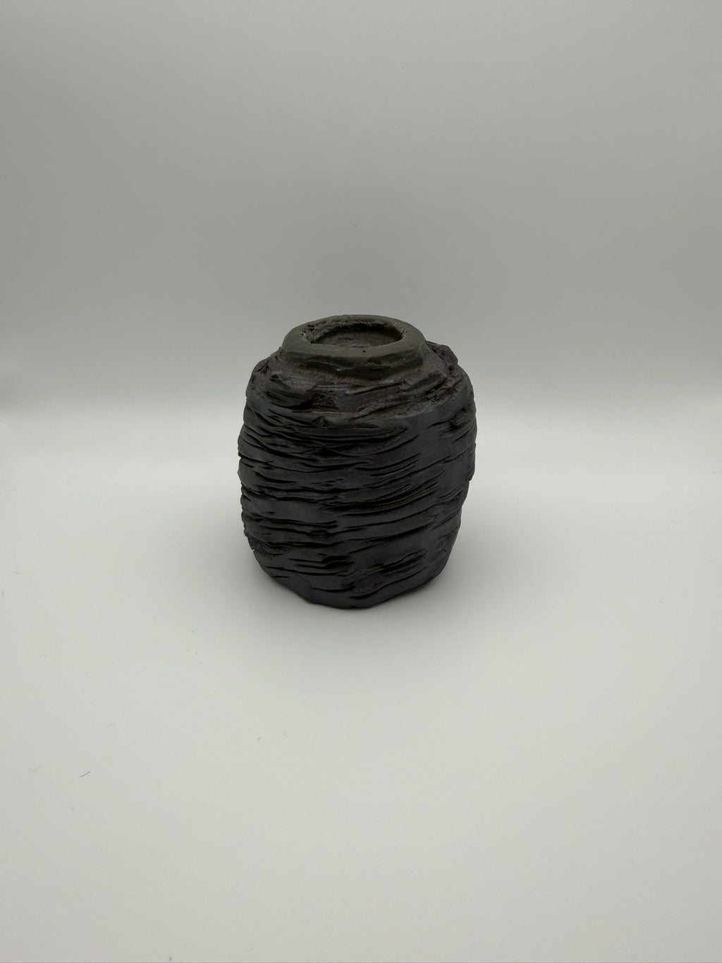 Cooled Lava - Handcrafted ceramic tealight holder - set of 4