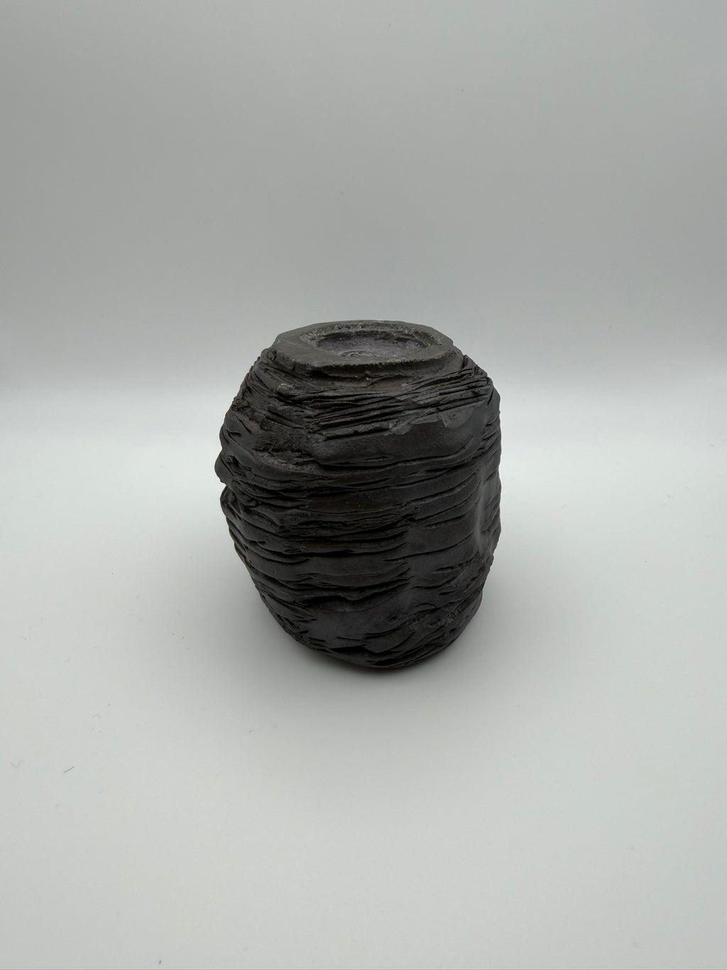 Cooled Lava - Handcrafted ceramic tealight holder - set of 4