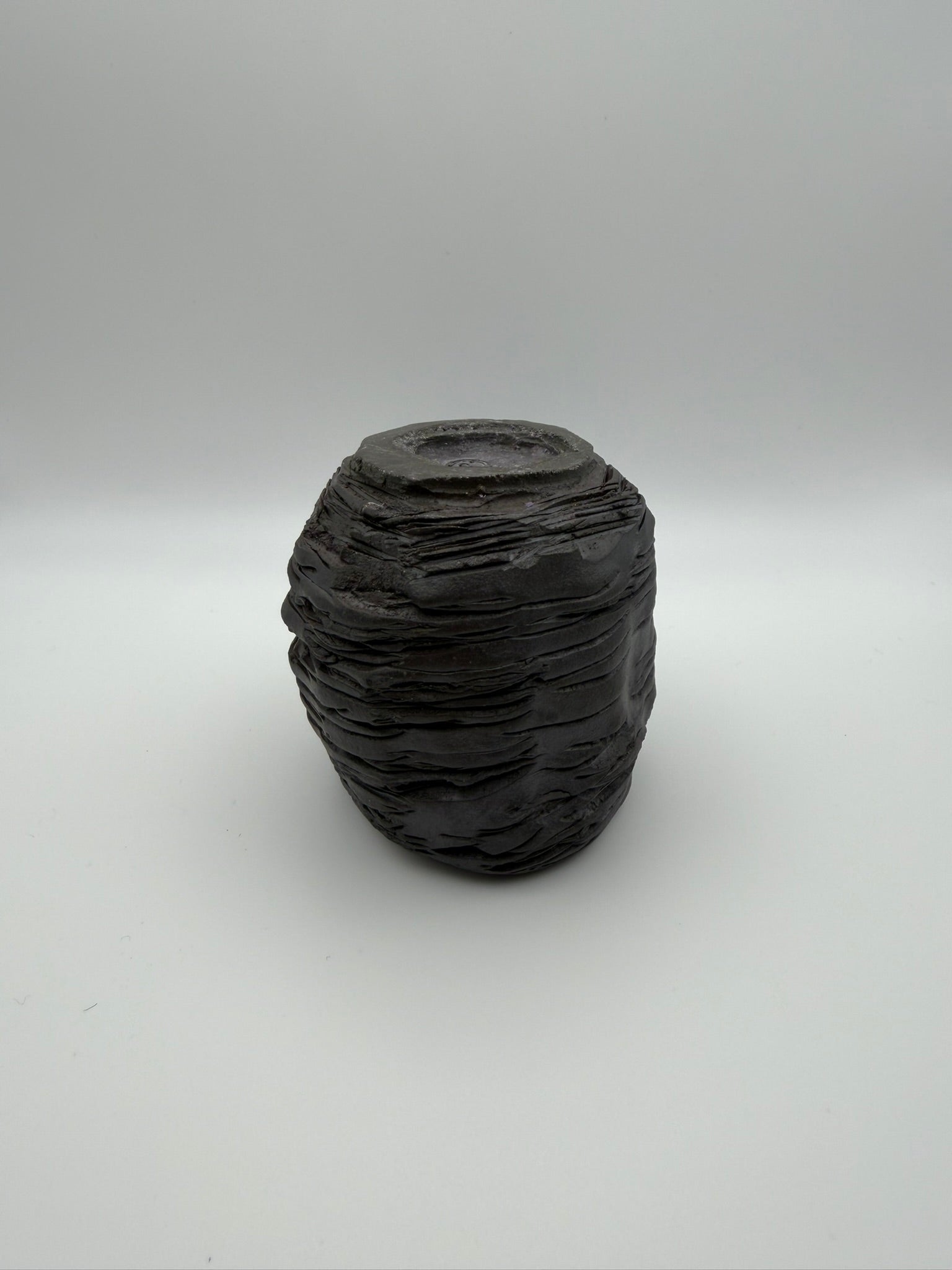 Cooled Lava - Handcrafted ceramic tealight holder - set of 4