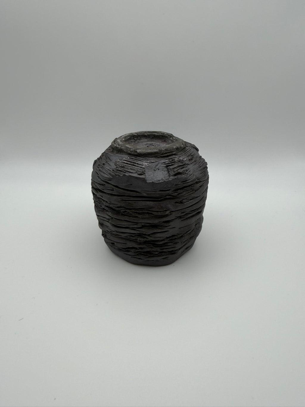 Cooled Lava - Handcrafted ceramic tealight holder - set of 4