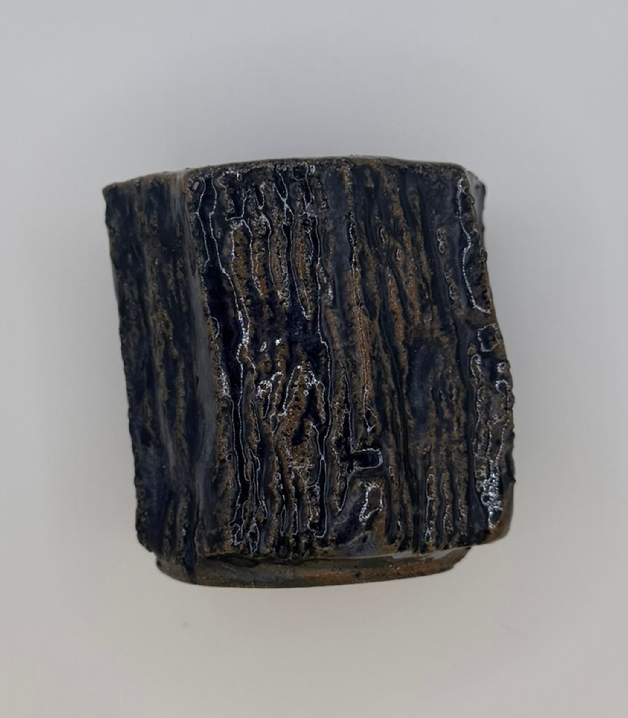 Cobalt Redwood - Handcrafted ceramic tealight holder