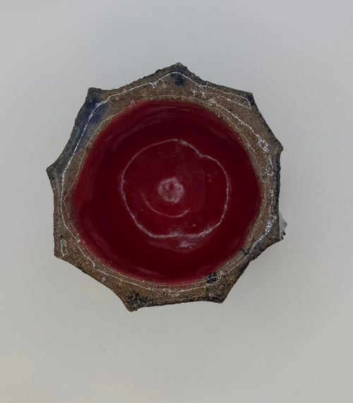Cobalt Redwood - Handcrafted ceramic tealight holder